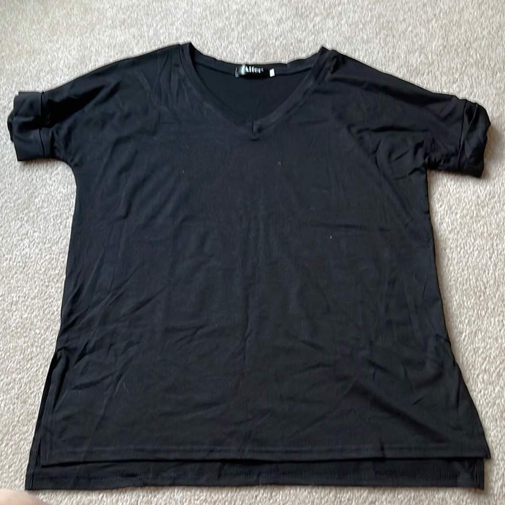 Aifer Black Oversized Tunic T-shirt Size Medium